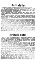 Intrig, Fröken Julie