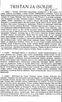 Juonikuvaus, Tristan und Isolde