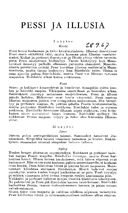 Synopsis, Pessi and Illusia (Sylvestersson)