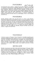Synopsis, Pandora