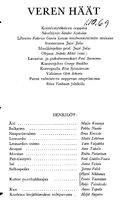Cast and production team details