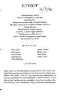 Tekijä- ja esiintyjälista