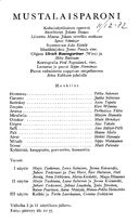 Cast and production team details
