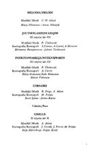 Tekijä- ja esiintyjälista