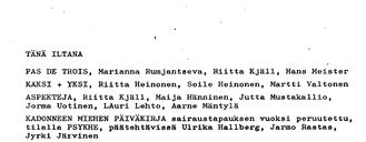 Cast and production team details