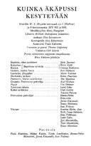 Cast and production team details