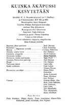 Cast and production team details