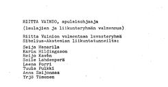 Tekijä- ja esiintyjälista