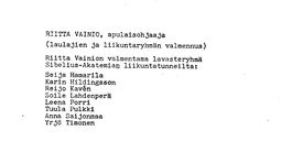 Tekijä- ja esiintyjälista