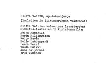 Tekijä- ja esiintyjälista