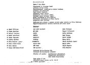 Cast and production team details