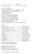 Cast and production team details