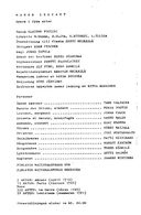 Cast and production team details