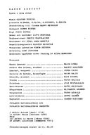 Cast and production team details