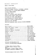 Cast and production team details
