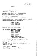 Cast and production team details
