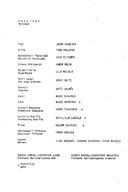 Cast and production team details