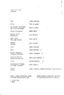 Cast and production team details