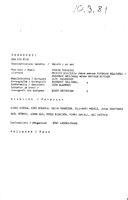 Cast and production team details