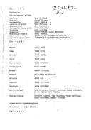 Cast and production team details