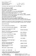 Cast and production team details