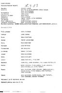 Cast and production team details