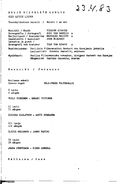 Cast and production team details