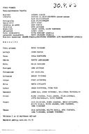 Cast and production team details