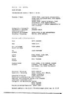 Cast and production team details