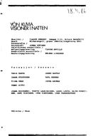 Cast and production team details