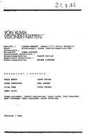Cast and production team details