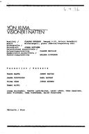 Cast and production team details