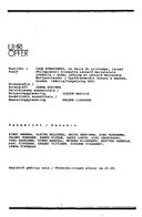 Cast and production team details