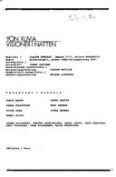 Cast and production team details