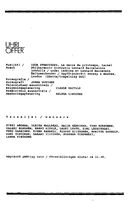 Cast and production team details