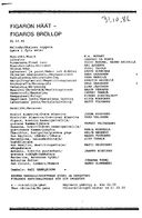 Cast and production team details