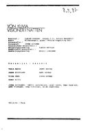 Cast and production team details