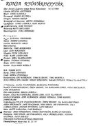 Cast and production team details