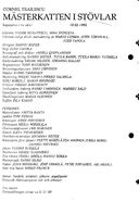 Cast and production team details