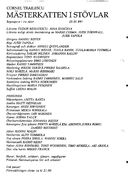 Cast and production team details