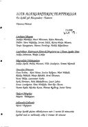 Cast and production team details