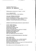 Cast and production team details