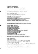 Cast and production team details