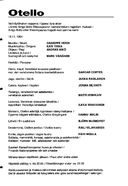 Cast and production team details