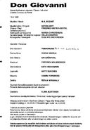 Cast and production team details