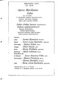 Cast and production team details