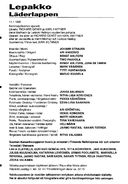 Cast and production team details