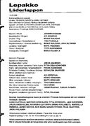 Cast and production team details