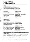 Cast and production team details