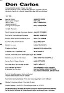Cast and production team details